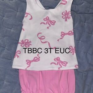 The Beaufort Bonnet Company Pink and White Kids Pajama Set